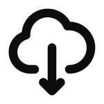 Cloud Download SVG Icon